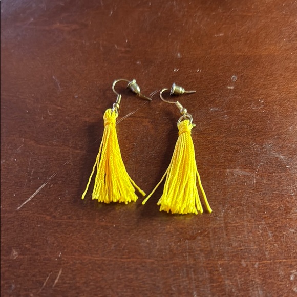 Jewelry - Yellow Tassel Earrings